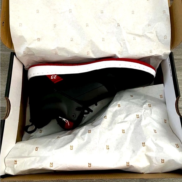 New in box Nike Air Jordan Fadeaway Black Gym Red White basketball shoes Size 11 - Picture 9 of 9